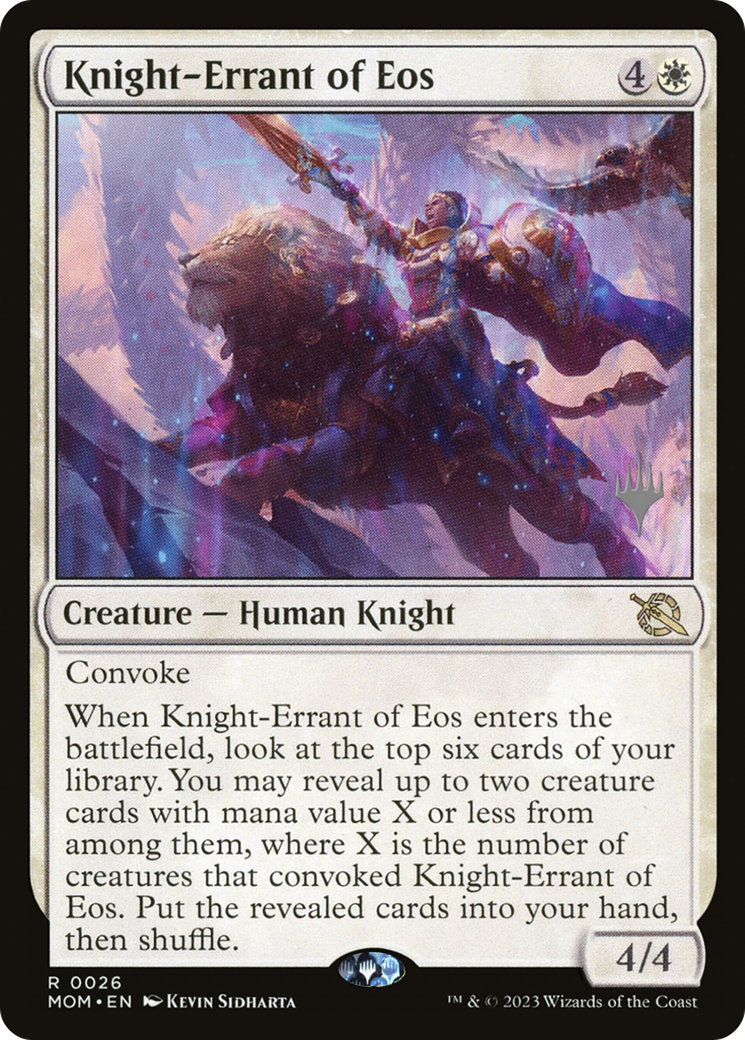 Knight-Errant of Eos (Promo Pack) [March of the Machine Promos] | Rook's Games and More