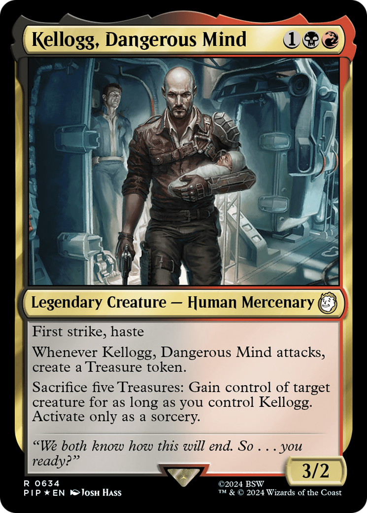 Kellogg, Dangerous Mind (Surge Foil) [Fallout] | Rook's Games and More