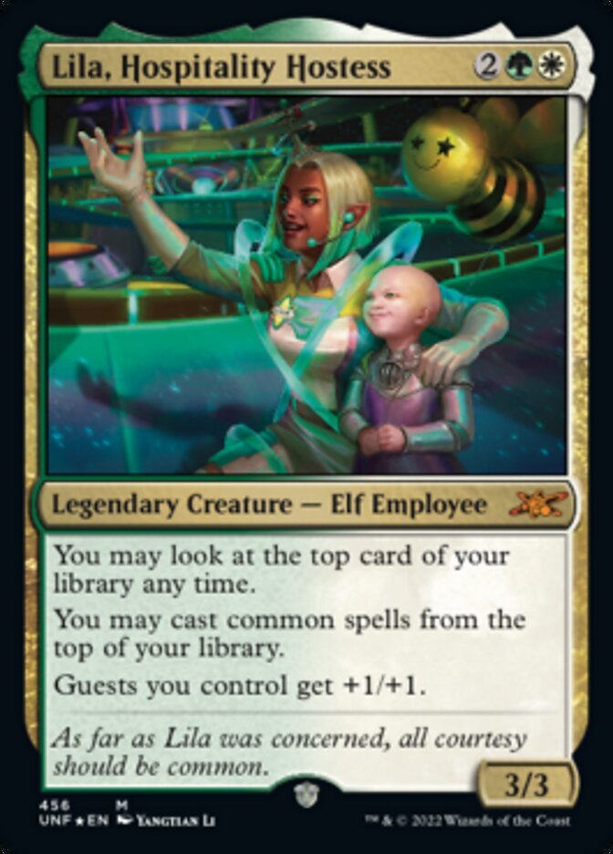 Lila, Hospitality Hostess (Galaxy Foil) [Unfinity] | Rook's Games and More