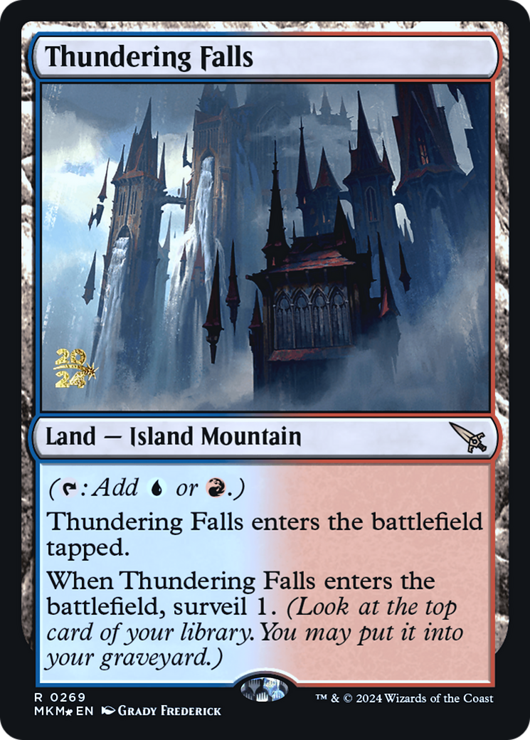 Thundering Falls [Murders at Karlov Manor Prerelease Promos] | Rook's Games and More
