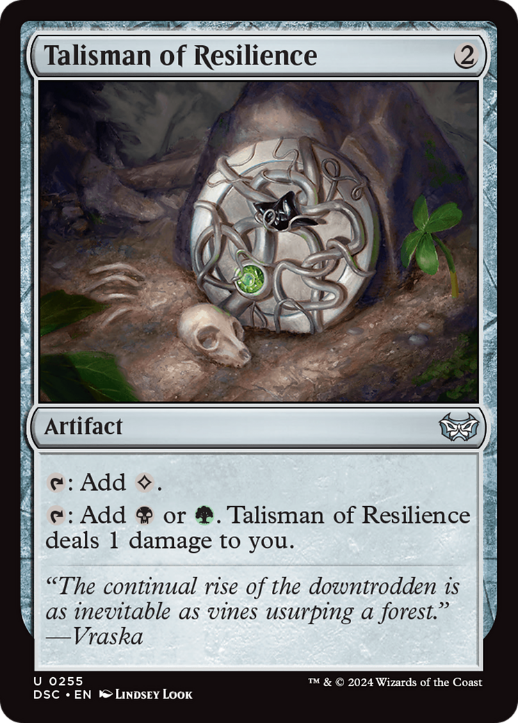 Talisman of Resilience [Duskmourn: House of Horror Commander] | Rook's Games and More