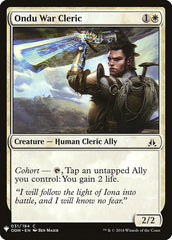 Ondu War Cleric [Mystery Booster] | Rook's Games and More