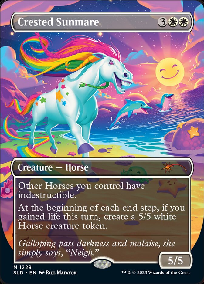 Crested Sunmare (Borderless) [Secret Lair Drop Series] | Rook's Games and More