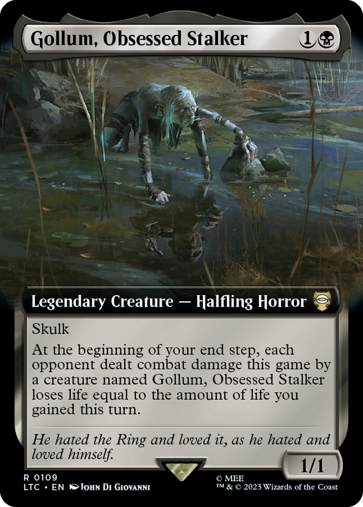 Gollum, Obsessed Stalker (Extended Art) [The Lord of the Rings: Tales of Middle-Earth Commander] | Rook's Games and More