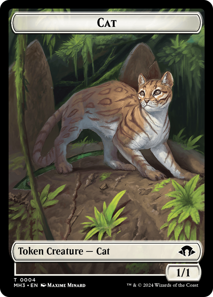 Eldrazi Spawn // Cat Double-Sided Token [Modern Horizons 3 Tokens] | Rook's Games and More