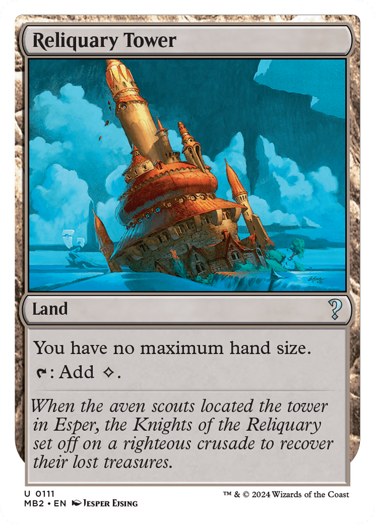 Reliquary Tower (White Border) [Mystery Booster 2] | Rook's Games and More