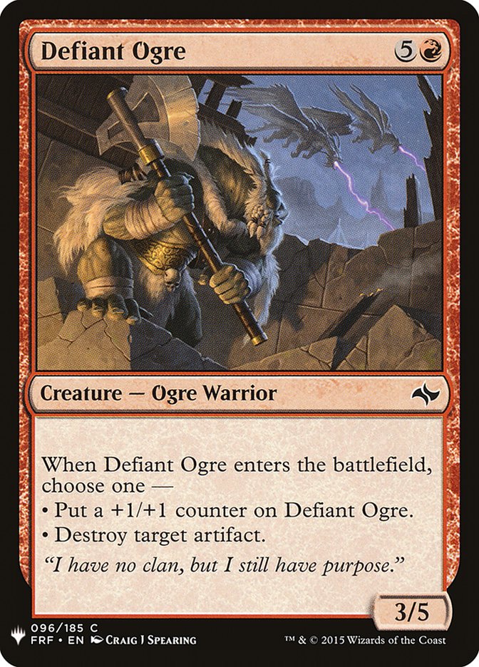 Defiant Ogre [Mystery Booster] | Rook's Games and More