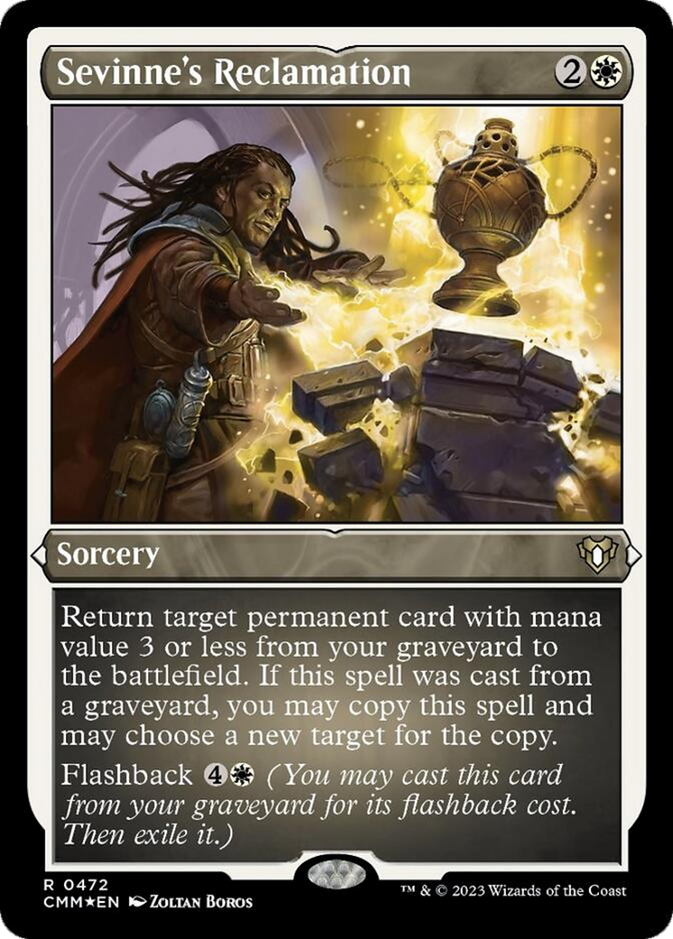 Sevinne's Reclamation (Foil Etched) [Commander Masters] | Rook's Games and More