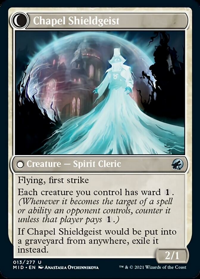Chaplain of Alms // Chapel Shieldgeist [Innistrad: Midnight Hunt] | Rook's Games and More