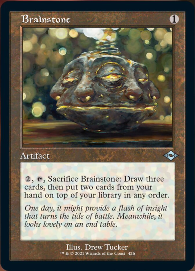 Brainstone (Retro Foil Etched) [Modern Horizons 2] | Rook's Games and More