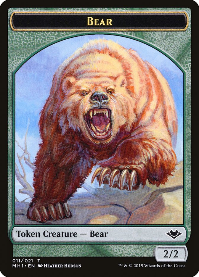 Bear Token [Modern Horizons Tokens] | Rook's Games and More