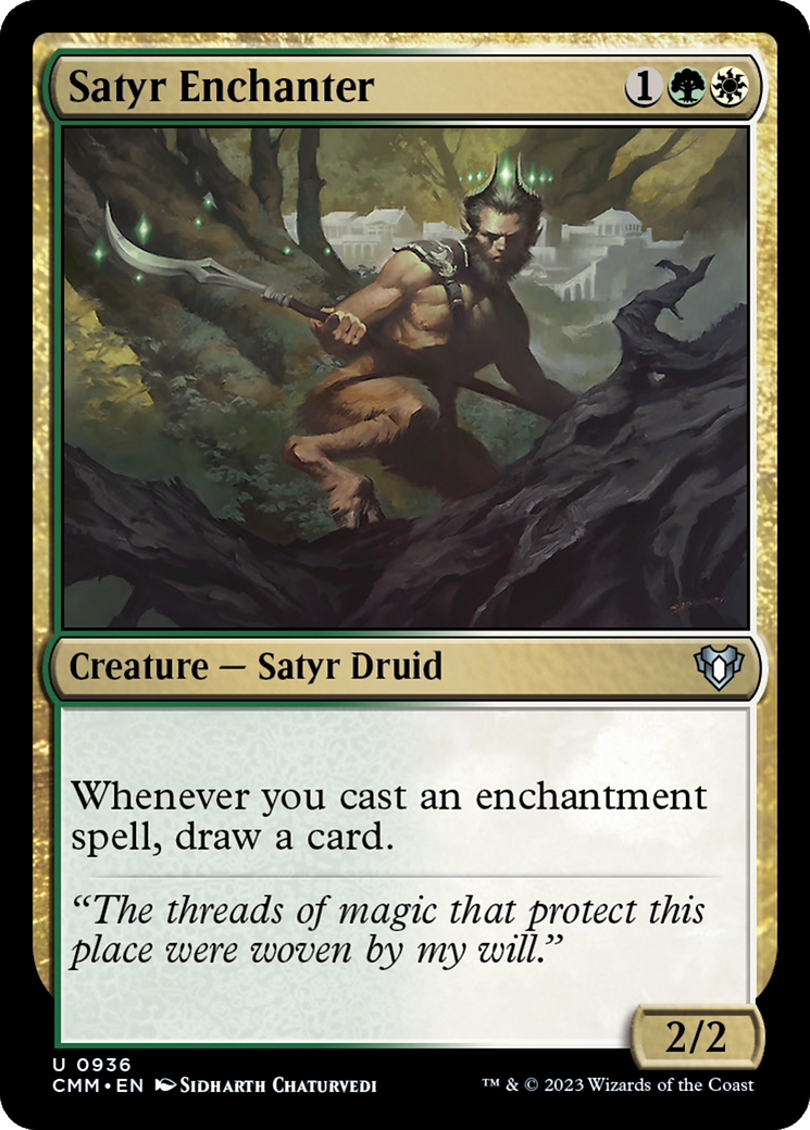 Satyr Enchanter [Commander Masters] | Rook's Games and More