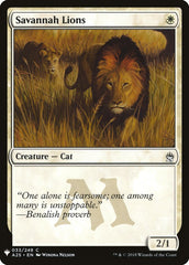 Savannah Lions [Mystery Booster] | Rook's Games and More