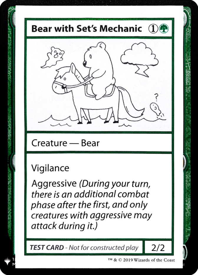 Bear with Set's Mechanic [Mystery Booster Playtest Cards] | Rook's Games and More