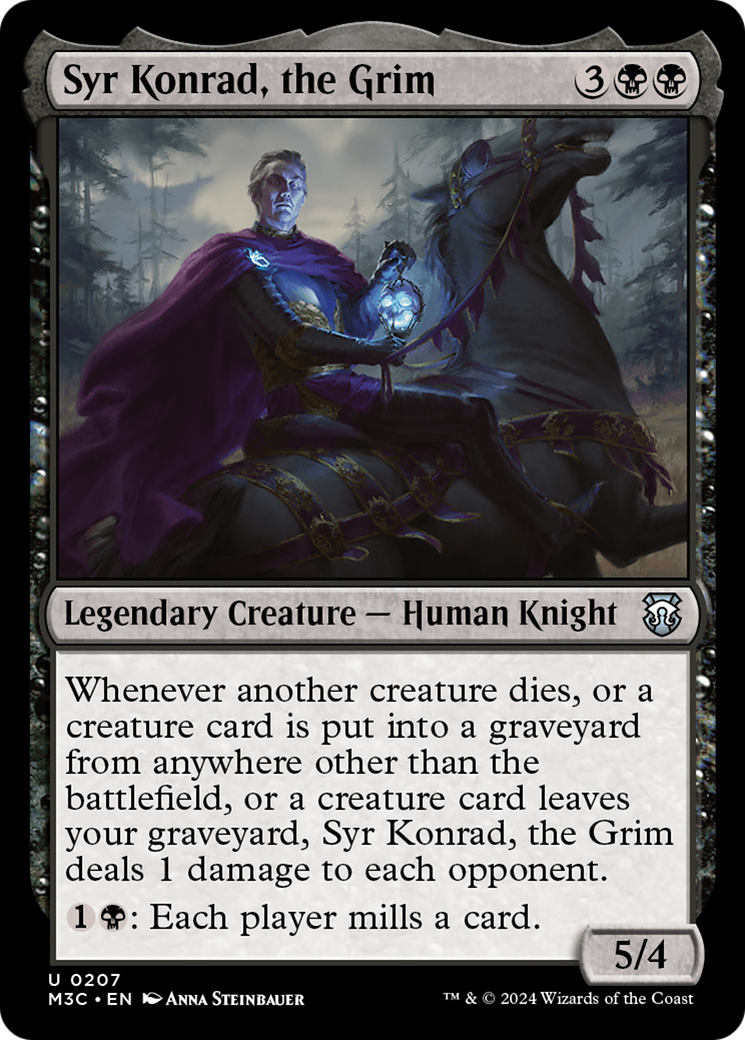 Syr Konrad, the Grim (Ripple Foil) [Modern Horizons 3 Commander] | Rook's Games and More