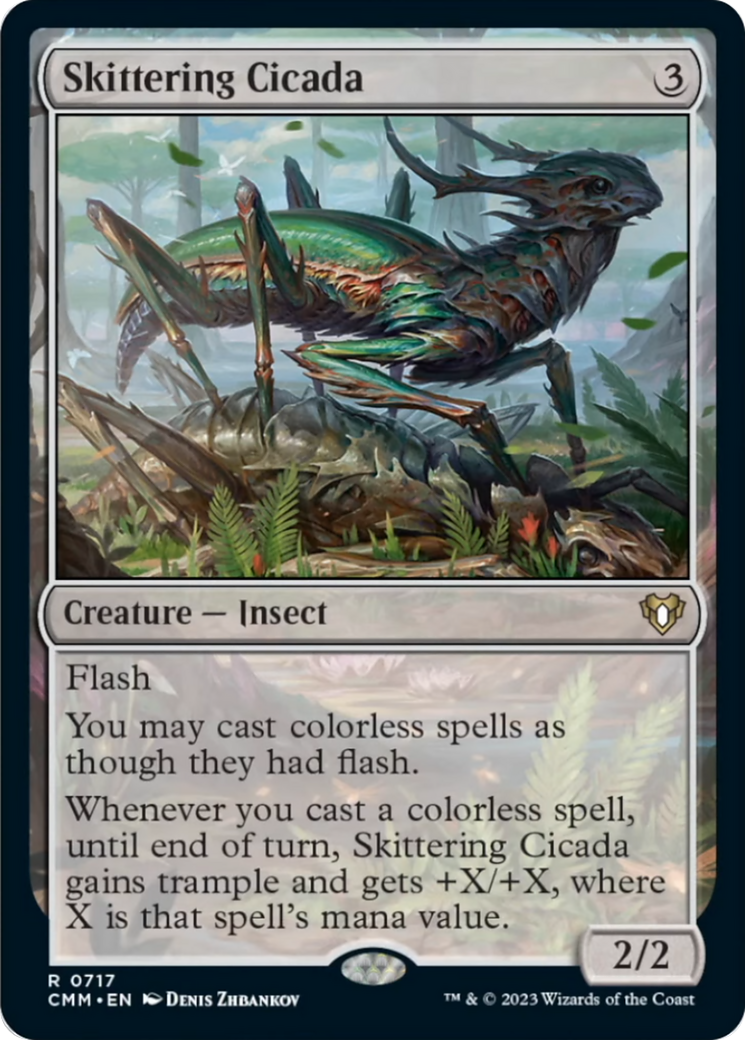 Skittering Cicada [Commander Masters] | Rook's Games and More