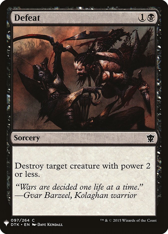 Defeat [Mystery Booster] | Rook's Games and More