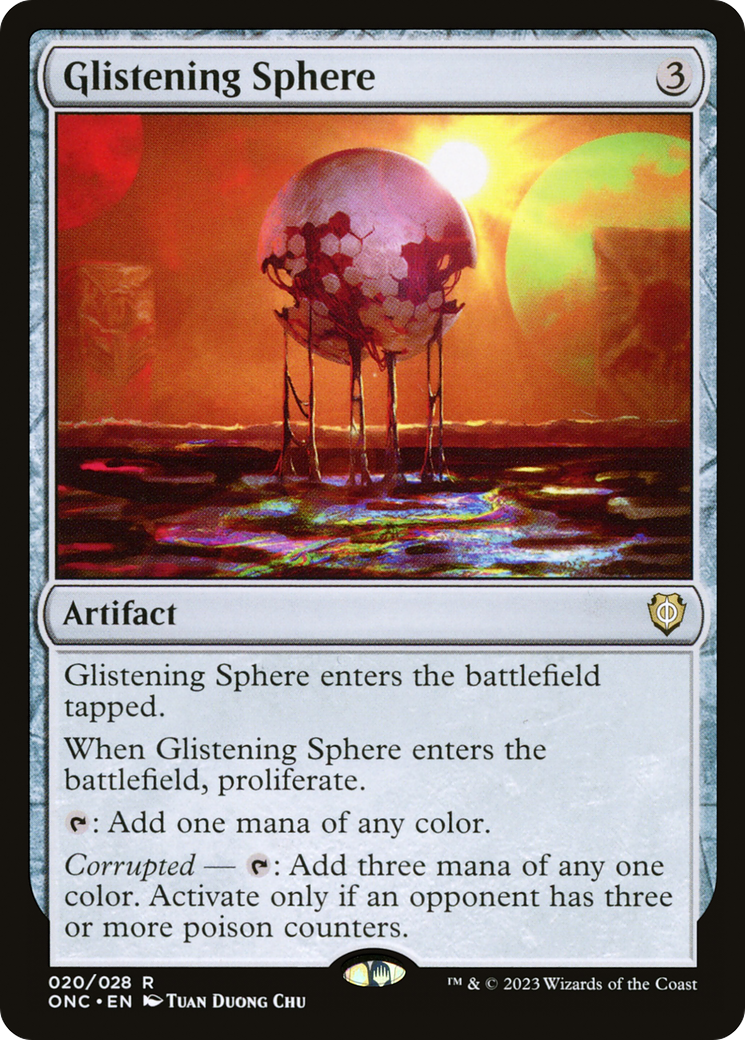 Glistening Sphere [Phyrexia: All Will Be One Commander] | Rook's Games and More