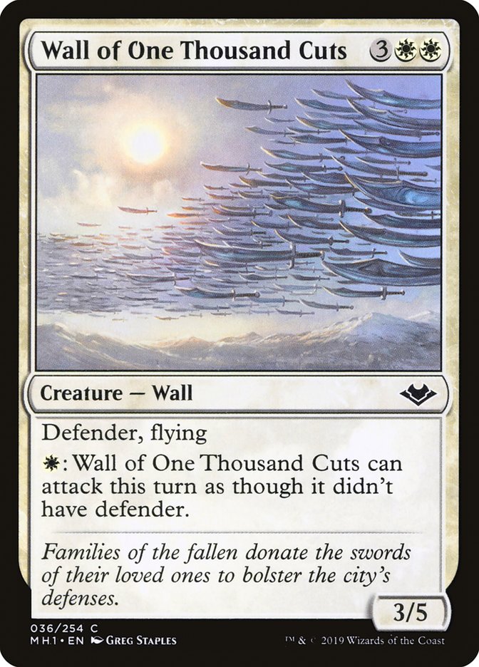 Wall of One Thousand Cuts [Modern Horizons] | Rook's Games and More