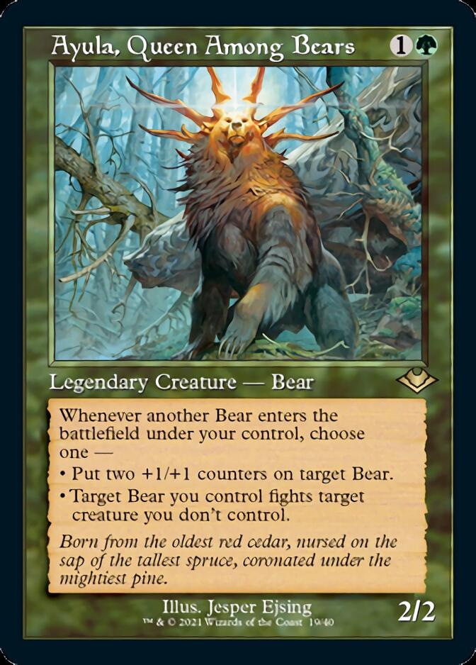 Ayula, Queen Among Bears (Retro Foil Etched) [Modern Horizons] | Rook's Games and More