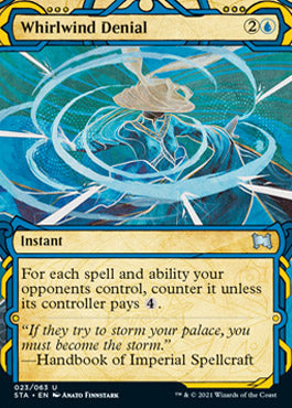 Whirlwind Denial (Foil Etched) [Strixhaven: Mystical Archive] | Rook's Games and More