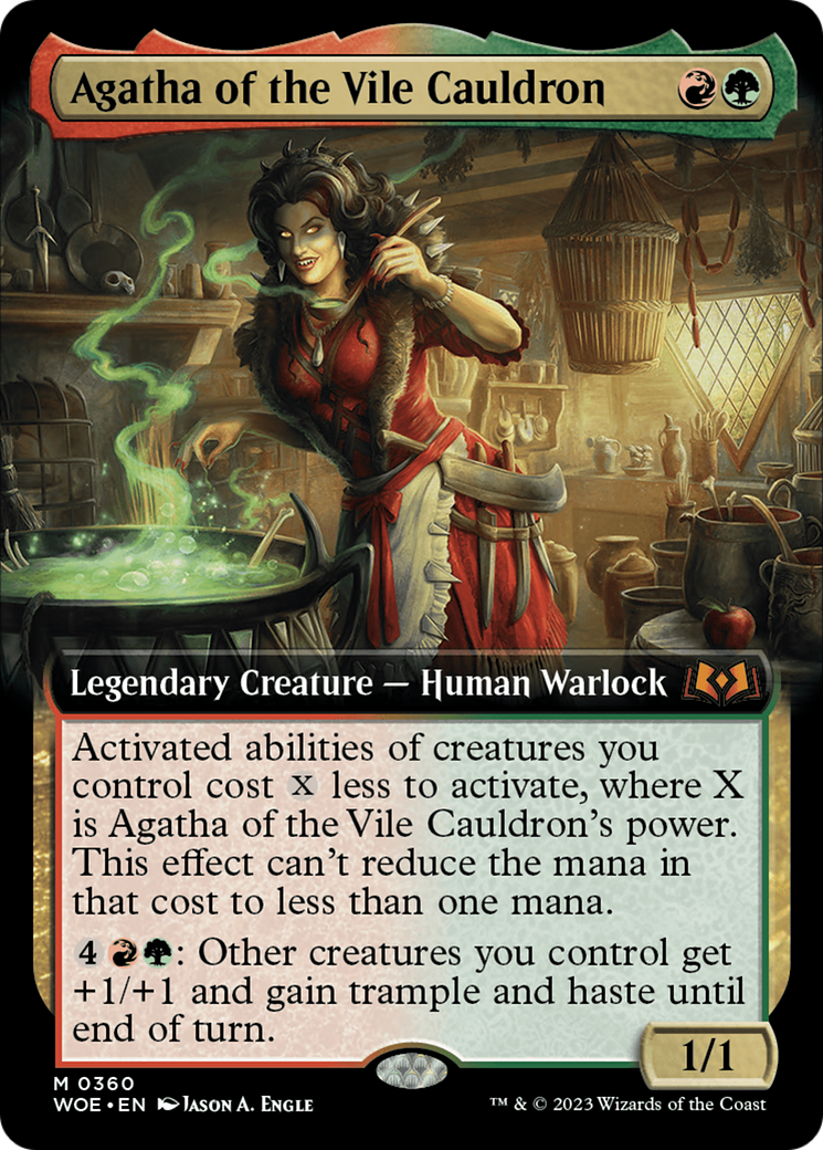Agatha of the Vile Cauldron (Extended Art) [Wilds of Eldraine] | Rook's Games and More