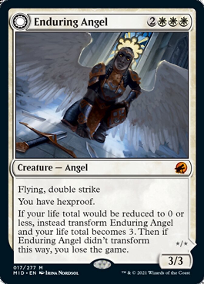 Enduring Angel // Angelic Enforcer [Innistrad: Midnight Hunt] | Rook's Games and More