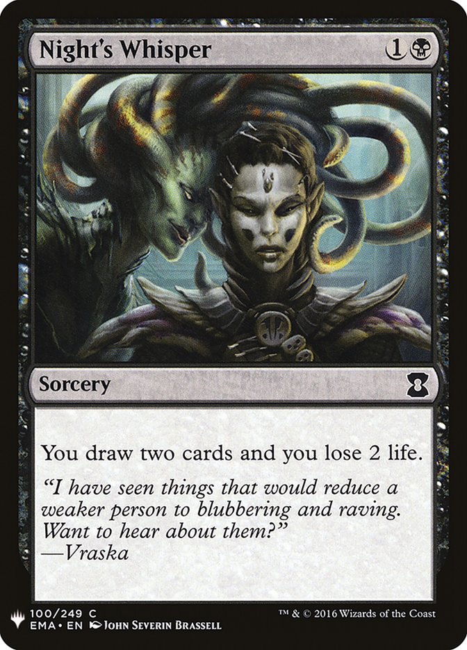 Night's Whisper [Mystery Booster] | Rook's Games and More