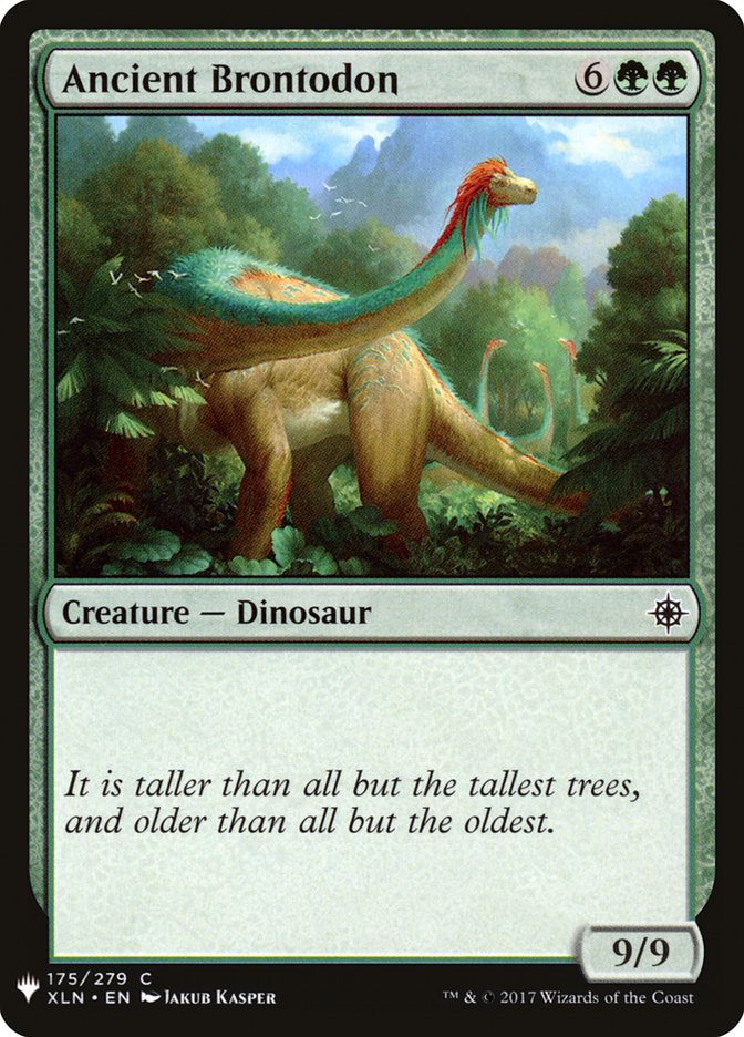 Ancient Brontodon [Mystery Booster] | Rook's Games and More