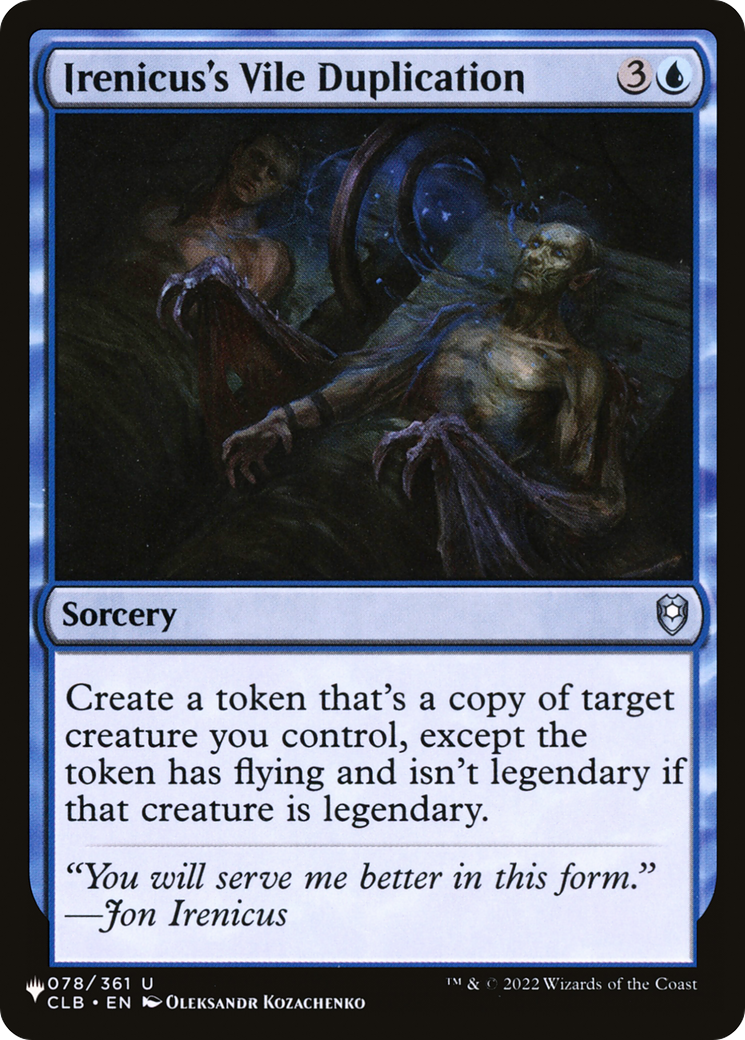 Irenicus's Vile Duplication [The List] | Rook's Games and More