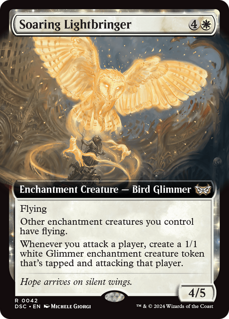 Soaring Lightbringer (Extended Art) [Duskmourn: House of Horror Commander] | Rook's Games and More