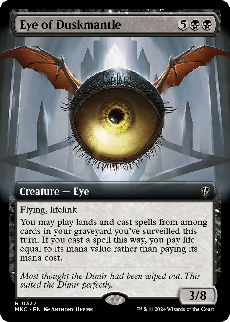 Eye of Duskmantle (Extended Art) [Murders at Karlov Manor Commander] | Rook's Games and More