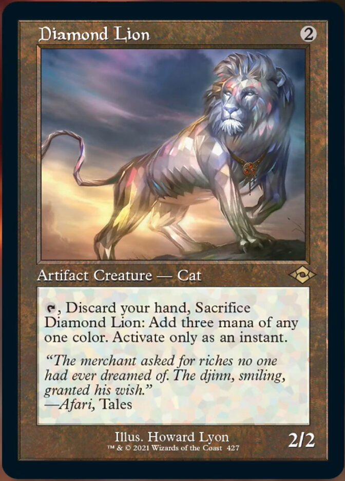 Diamond Lion (Retro Foil Etched) [Modern Horizons 2] | Rook's Games and More