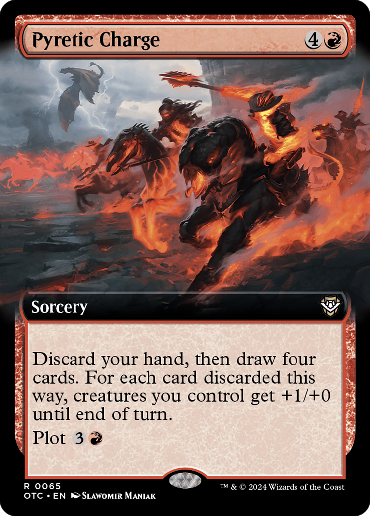 Pyretic Charge (Extended Art) [Outlaws of Thunder Junction Commander] | Rook's Games and More