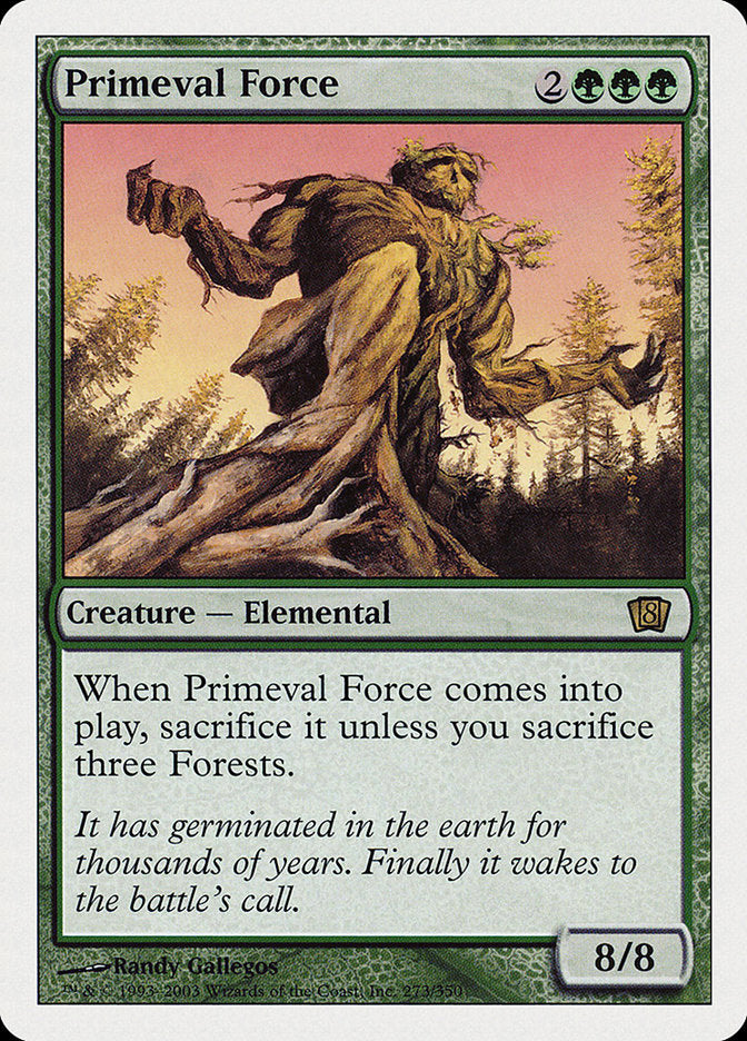 Primeval Force (8th Edition) [Oversize Cards] | Rook's Games and More