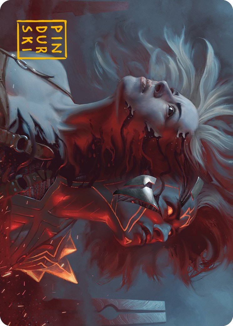 Thrill of Possibility Art Card (Gold-Stamped Signature) [Phyrexia: All Will Be One Art Series] | Rook's Games and More