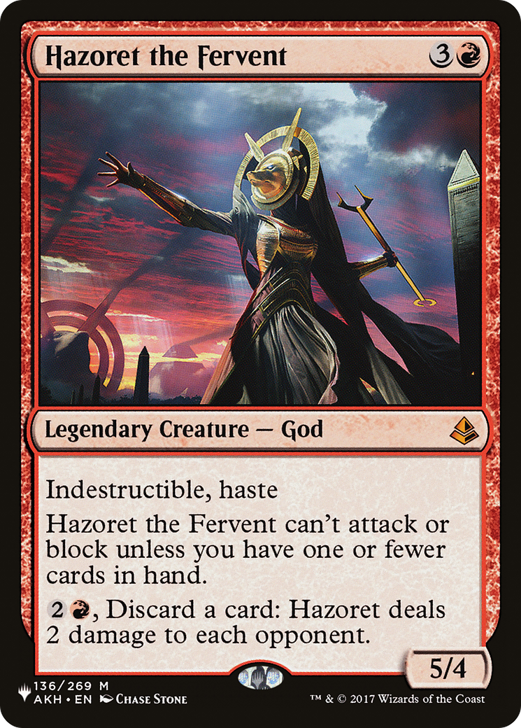 Hazoret the Fervent [The List] | Rook's Games and More