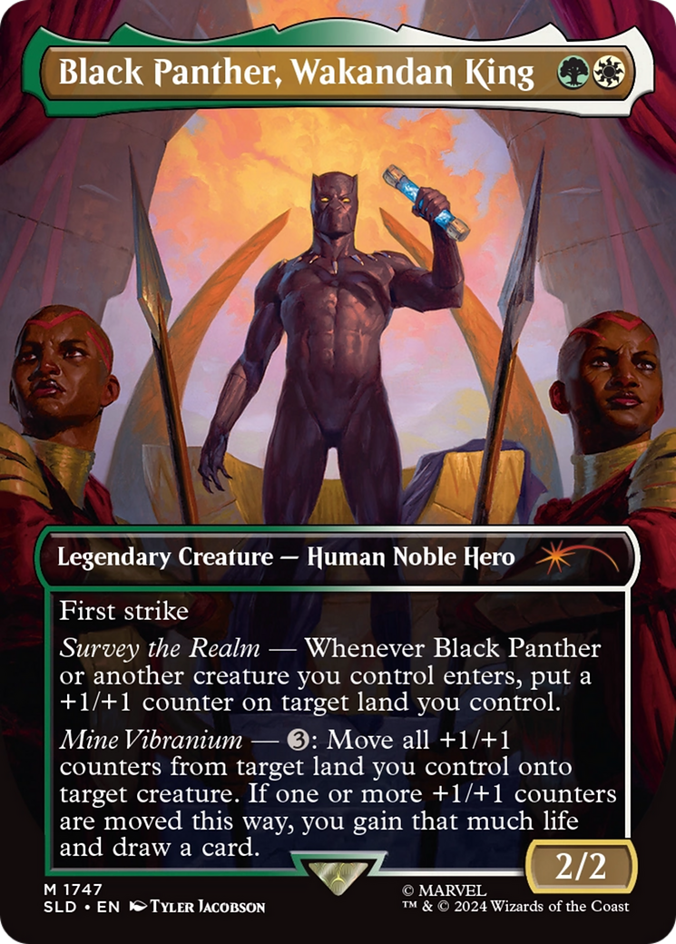 Black Panther, Wakandan King (Rainbow Foil) [Secret Lair Drop Series] | Rook's Games and More