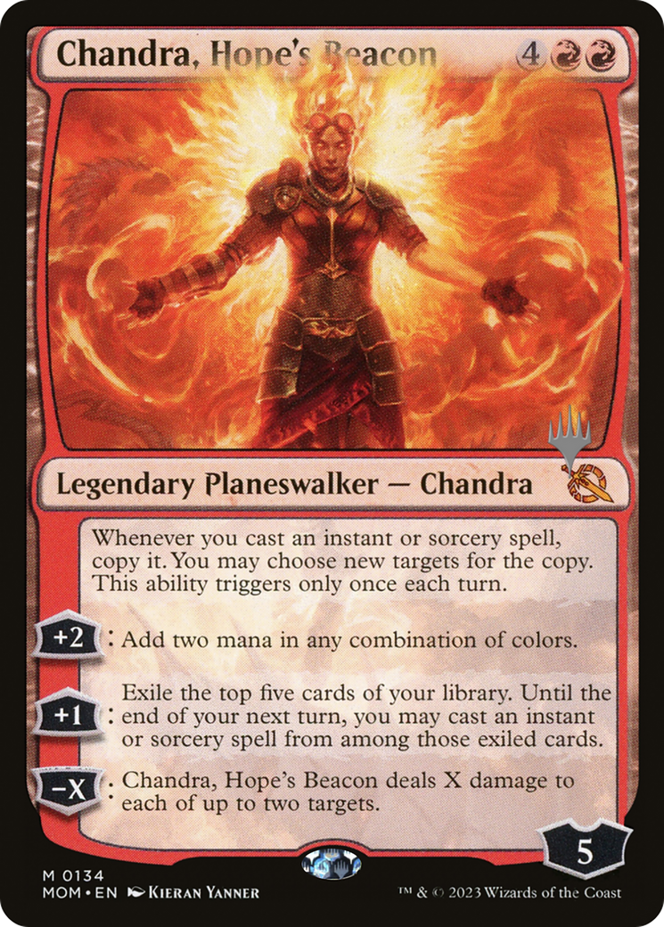 Chandra, Hope's Beacon (Promo Pack) [March of the Machine Promos] | Rook's Games and More