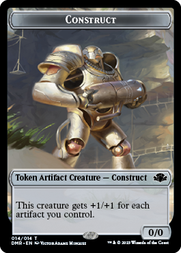 Insect // Construct Double-Sided Token [Dominaria Remastered Tokens] | Rook's Games and More