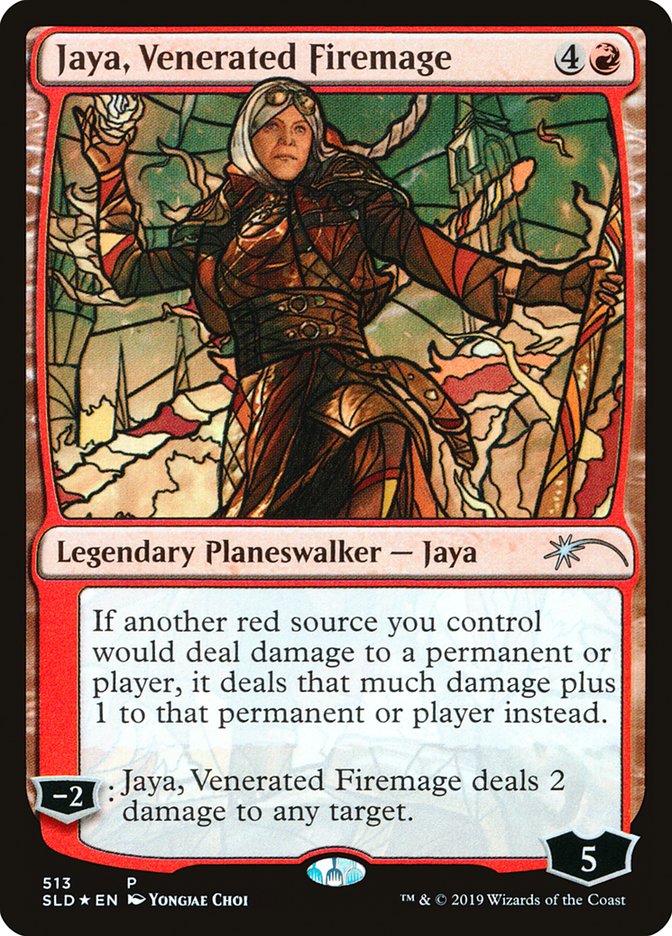 Jaya, Venerated Firemage (Stained Glass) [Secret Lair Drop Promos] | Rook's Games and More