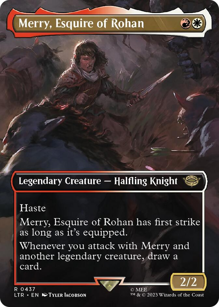 Merry, Esquire of Rohan (Borderless Alternate Art) [The Lord of the Rings: Tales of Middle-Earth] | Rook's Games and More