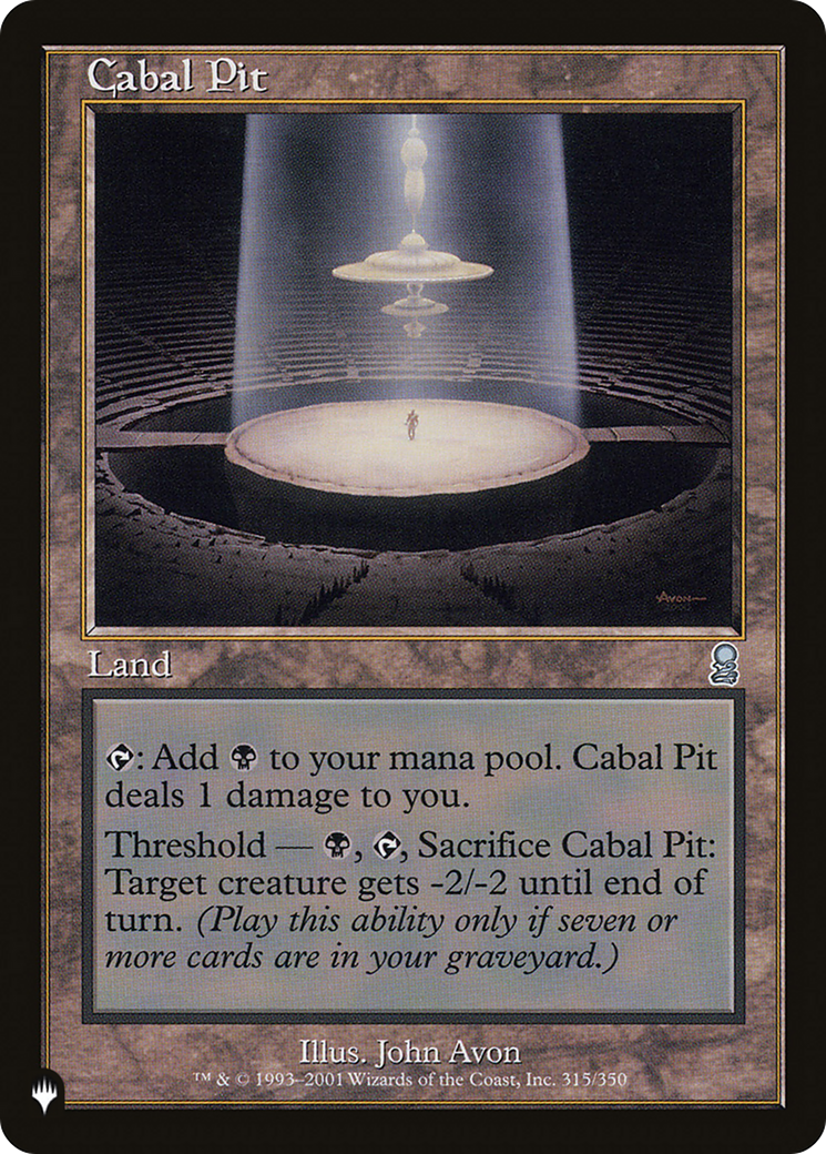 Cabal Pit [The List Reprints] | Rook's Games and More