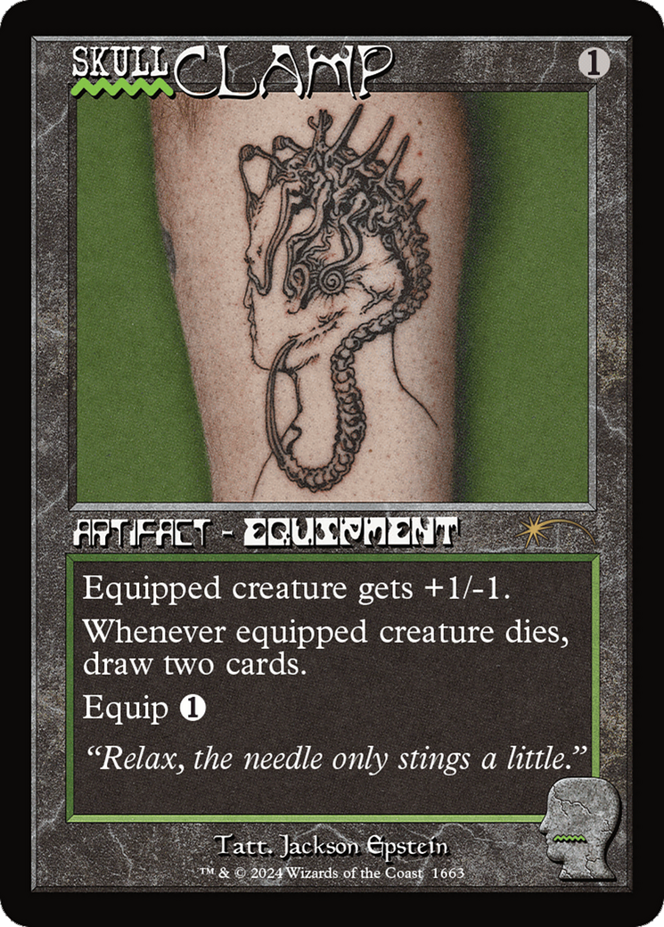 Skullclamp (Rainbow Foil) [Secret Lair Drop Series] | Rook's Games and More