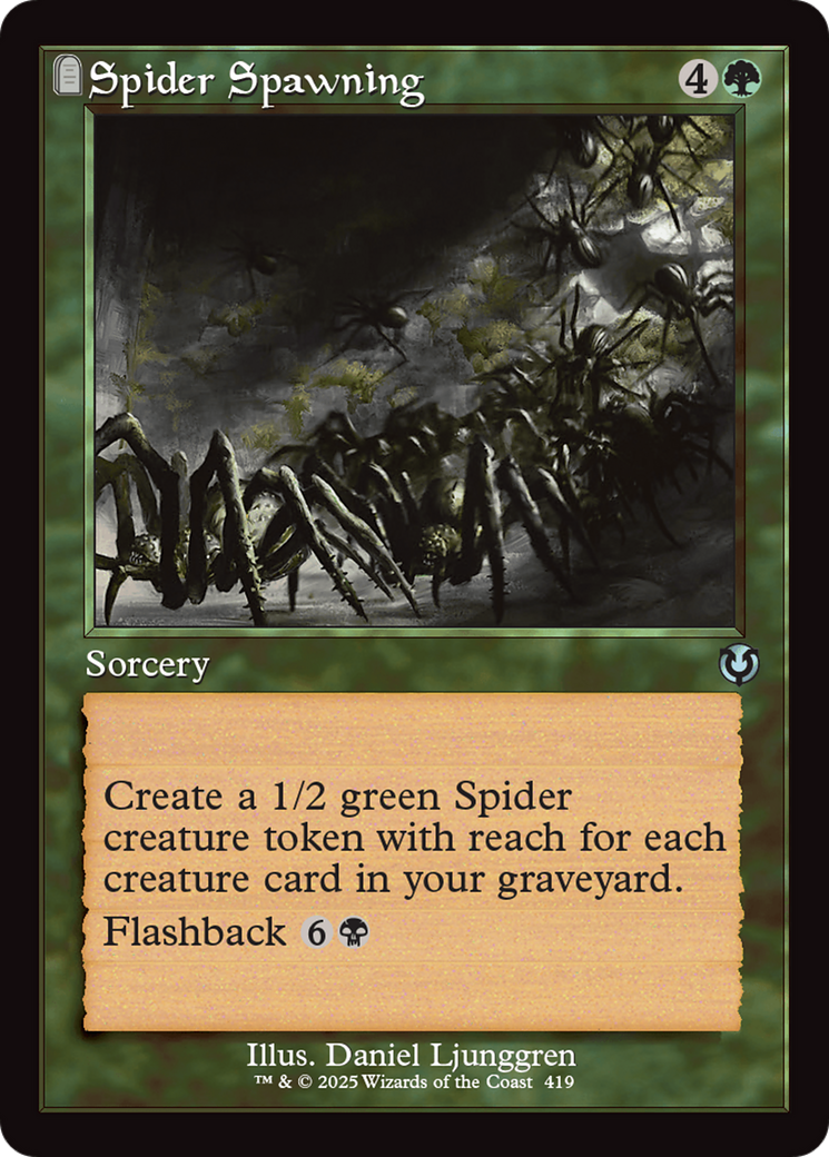 Spider Spawning (Retro Frame) [Innistrad Remastered] | Rook's Games and More