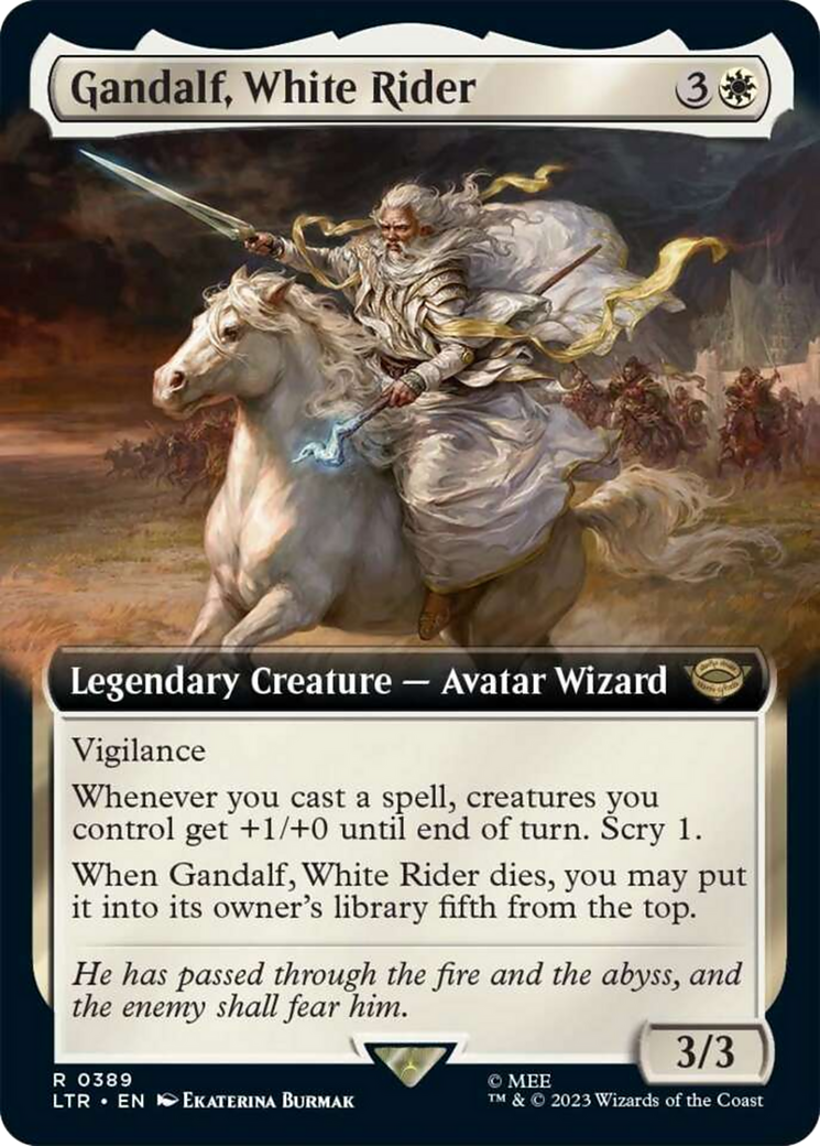 Gandalf, White Rider (Extended Art) [The Lord of the Rings: Tales of Middle-Earth] | Rook's Games and More