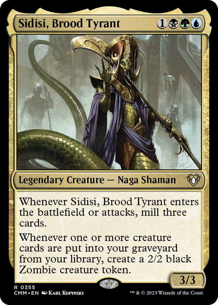 Sidisi, Brood Tyrant [Commander Masters] | Rook's Games and More