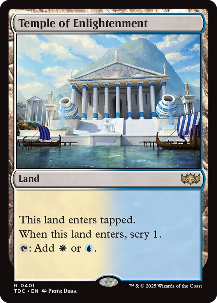 Temple of Enlightenment [Tarkir: Dragonstorm Commander] | Rook's Games and More
