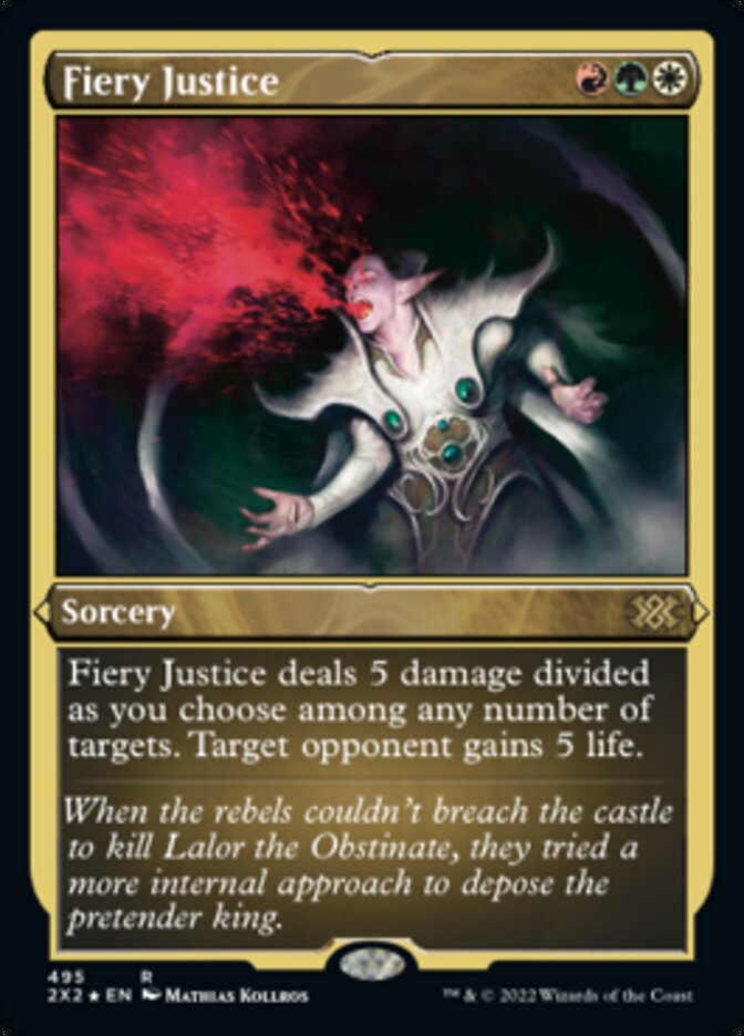 Fiery Justice (Foil Etched) [Double Masters 2022] | Rook's Games and More