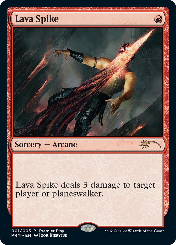 Lava Spike (Premier Play) [Pro Tour Promos] | Rook's Games and More